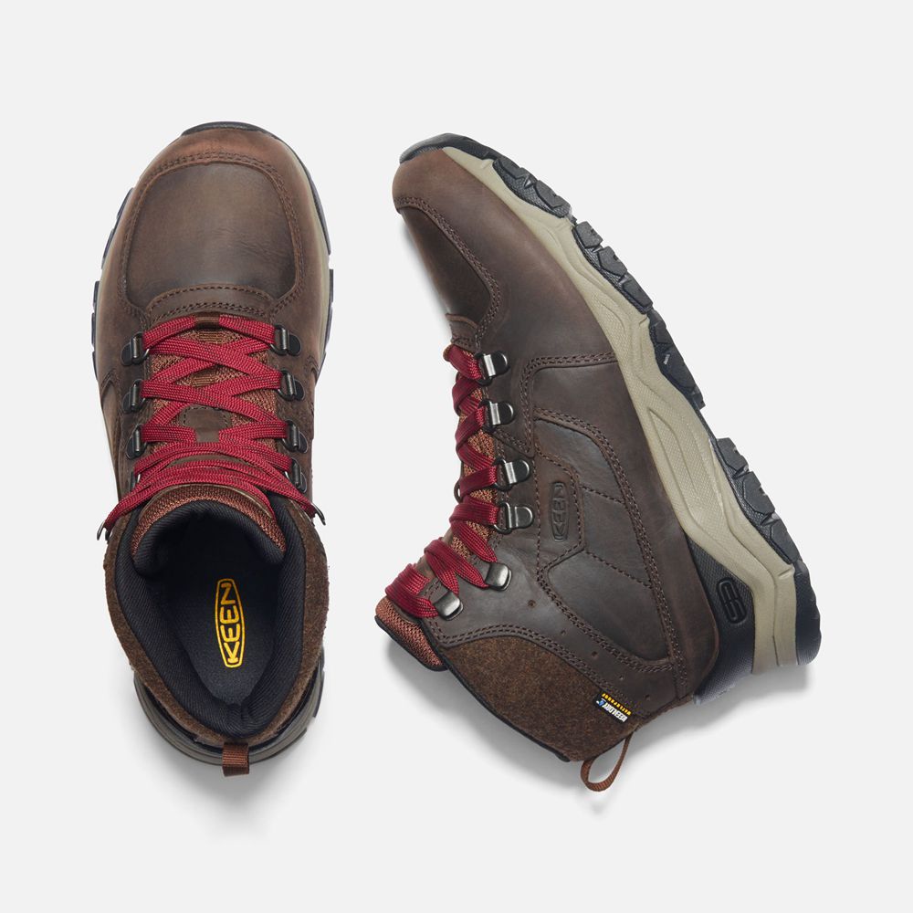 Bottes de Randonnée Keen Femme Rouge/Marron | Innate Cuir Waterproof | WUXGB-2460